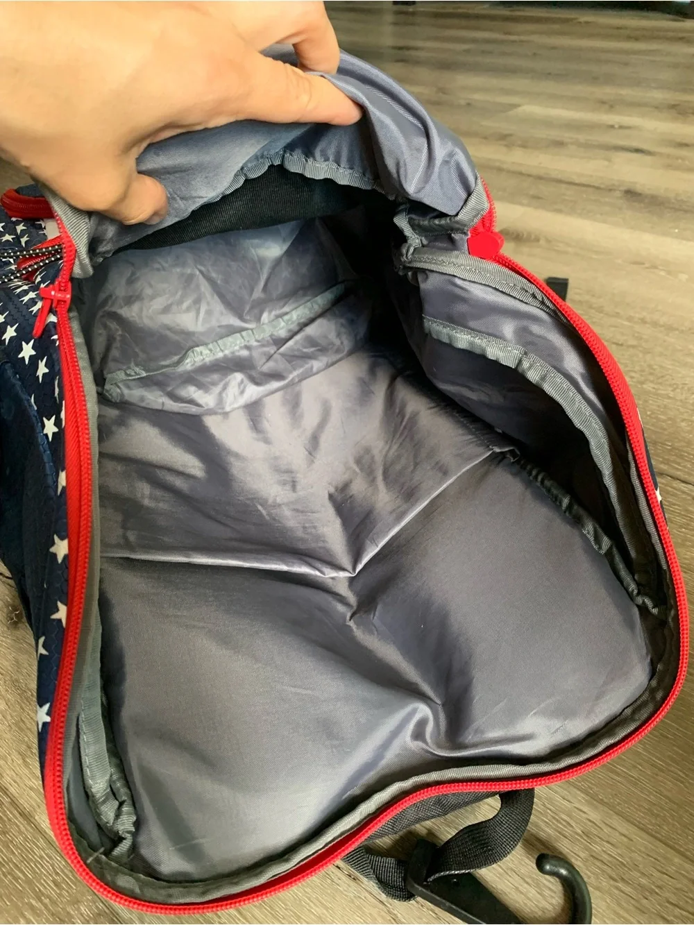 Baseball Bag for Youth & Adult with 4 Bat Sleeves - Navy, Red and White